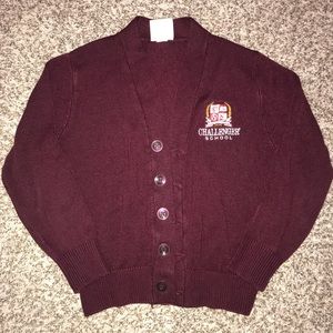 Challenger ScholarWear Uniform Cardigan Sweater